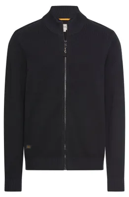 Produktbild von camel active Herren Strickjacke mit Stehkragen Navyblau, menswear-6XL