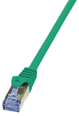 Produktbild von LogiLink 3m Cat.6A 10G S/FTP, 3 m, Cat6a, S/FTP (S-STP), RJ-45, RJ-45, Grün