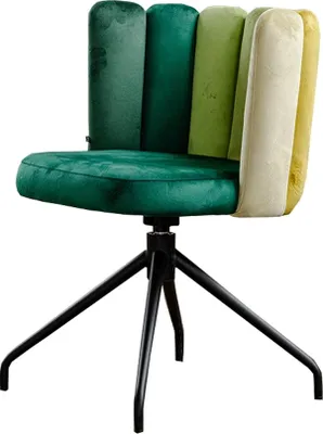 Produktbild von KAWOLA Esszimmerstuhl JADA Drehstuhl Velvet grün