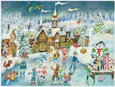 Image de Calendrier de l'Avent « Les joies du patinage au château »