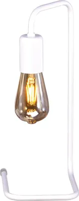Immagine prodotto di Lampada da tavolo da comodino PEKA bianca 1xE27x60W in metallo, dimensioni: 35x16x16 cm, IP20, Kaja