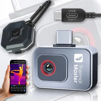 Image de InfiRay P2 Thermal Master Caméra thermique miniature USB C HD + étui