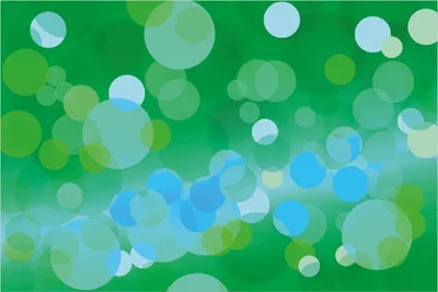 Produktbild von Wallario Poster - Grüne und blaue Kreise - harmonisches Muster, Kunstdruck Größe: 61 x 91,50 cm