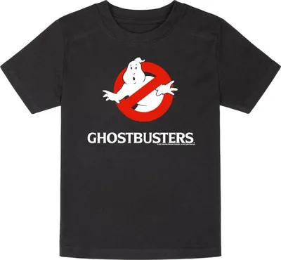 Produktbild von Ghostbusters T-Shirt Uni Metal-Kids - Logo schwarz 104