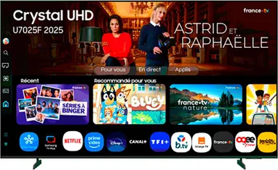 Obrázek produktu pro Samsung TU50U7025FK, 127 cm (50"), 3840 x 2160 px, LED, Smart TV, Wi-Fi, Černá
