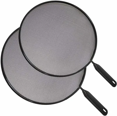 Spritzschutz-Set für Pfannen 24–28 cm, 2-teilig, schwarz