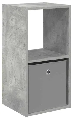 Imagen del producto de Mesita de Noche Gris Concreto 35 x 32 x 68,5 cm