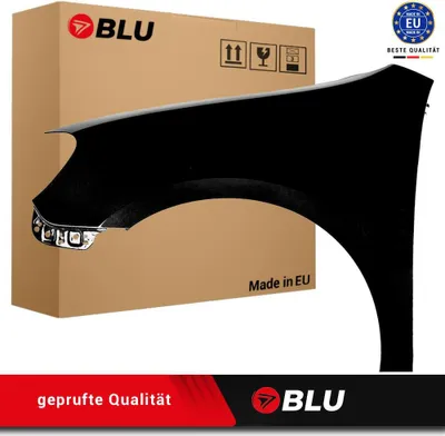 Image de BLU Aile Compatible avec VW Volkswagen Golf VI 6 berline L041 LO41 Gauche Schwarz Schwarz | 2008-2016 | Avant | Peint| Prêt à Monter | Galvanisé
