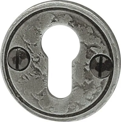 Produktbild von Rosette PZ silber handgeschmiedet für Profilzylinder Ø 58 mm