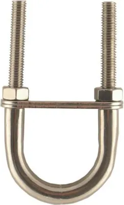 Produktbild von U-Bolzen M5 mit Muttern und 2 Gegenplatten