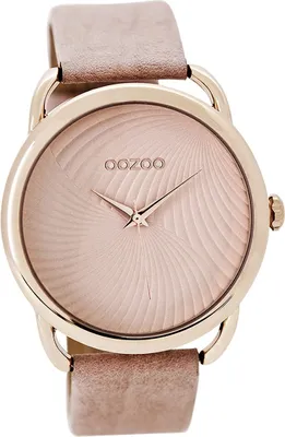 Produktbild von Oozoo Leder Damen Uhr Analog Quarzuhr Armband rosa Timepieces D2UOC9161A