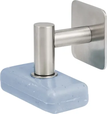 Produktbild von bremermann Seifenhalter mit Magnet - frei hängende Seife, Klebebefestigung, matt