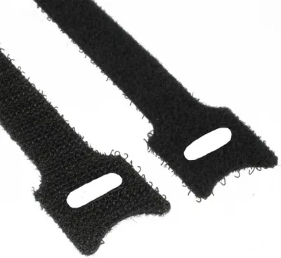 Produktbild von InLine Kabelbinder 12x200mm, Klett-Verschluss, 10er, schwarz, Nylon, Schwarz, 200 mm, 12 mm, 12 mm, 25 g