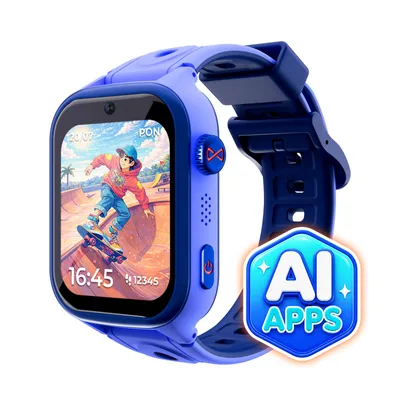 Immagine prodotto di Smartwatch AI per bambini Forever Bro KW-540 (GPS, WiFi, 4G, IPS) – Smartwatch con localizzatore, videochiamata e tasto SOS – Blu