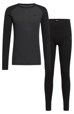 Produktbild von ODLO Set ACTIVE WARM Special Set black - dark grey melange black - dark grey melange XL