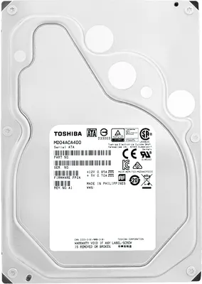 Produktbild von Toshiba 4TB 7200 rpm 3.5", 4 TB, 7200 RPM, 128 MB, 3.5", Serial ATA III