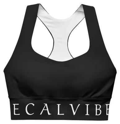 Produktbild von DECALVIBES Longline Sports Bra Sport BH Ultimate Classic - Schwarz , 3XL