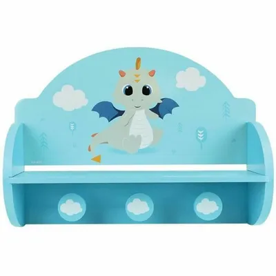 Produktbild von Wandgarderobe Fun House Blau Holz MDF (33 x 46 x 15 cm)
