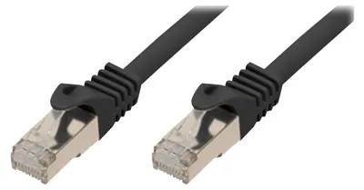 Immagine prodotto di Cavo patch RJ45 con cavo CAT 7 grezzo PIMF nero 15 m