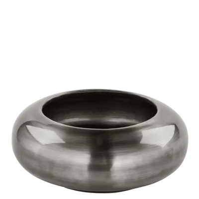 Productafbeelding van Fink DELPHI, vaas, ijzer, antiek grijs, hoogte: 9 cm, diameter: 25 cm.Hoogte: 9,20 cmDiameter: 24,80 cmArtikelnummer: 157116