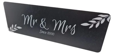 Jubiläumsschild Mr & Mrs Since 2000 – Hochzeitsgeschenk
