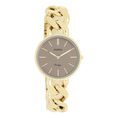 Immagine prodotto di Oozoo Orologio da polso in metallo dorato Serie Vintage Donna Orologio analogico al quarzo UOC20358