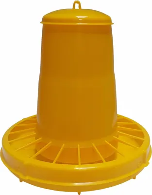 Zdjęcie produktu dla Karmidło automatyczne dla drobiu, żółte, 20 l, 15 kg, Novital