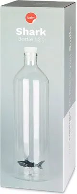 Produktbild von Balvi Flasche 1.2L Atlantis Hai - Grau