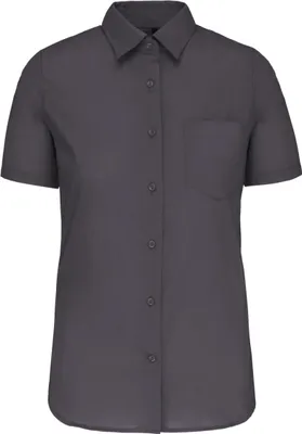 Produktbild von Kariban Damen Popelinebluse Kurzarm
