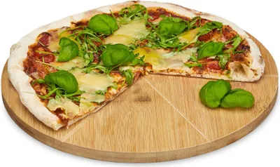 Produktbild von Pizzateller aus Bambus