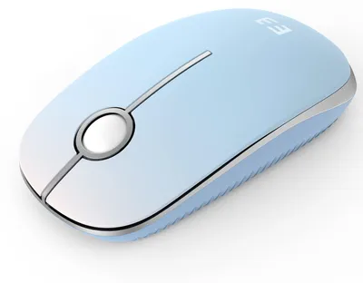 Zdjęcie produktu dla Bezprzewodowa mysz Maus o rozdzielczości 1600 DPI, ciche przyciski, łatwa konfiguracja i stabilne połączenie GHz. Kolor: niebiesko-zielony