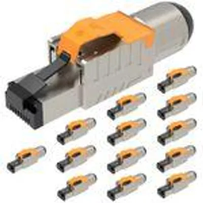 Produktbild von Netzwerkstecker Cat8 Cat8.1 RJ45 Stecker 14 Steckverbinder werkzeuglos geschirmt