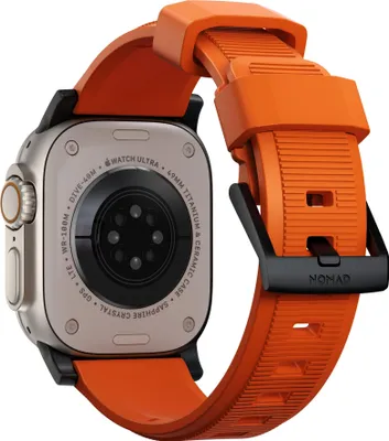 Produktbild von Nomad Rugged Strap Ultra Orange Connector Black 42/44/45/49mm