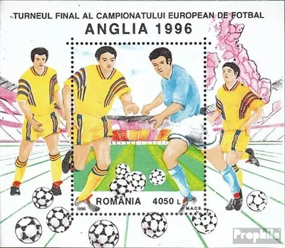 Produktbild von Briefmarken Rumänien 1996 Mi Block300 (kompl.Ausg.) postfrisch Fußball-EM in England