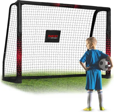 Zdjęcie produktu dla Bramka do piłki nożnej 180 x 120 x 60 cm, czarno-czerwona, model NS-463