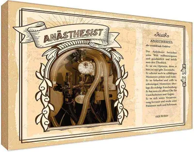 Produktbild von vianmo Holzschild 20x30 cm Anästhesist Beruf Arbeit