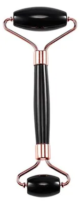 Produktbild von UNIQ Jade Roller Schwarzer Gesichtsroller aus Naturstein für Gesichtsmassage