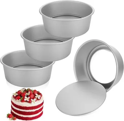 Produktbild von Kugelbacken-Set aus 4 Runden in 22 cm Tiefe mit Antihaftbeschichtung