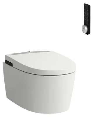 Immagine prodotto di LAUFEN Cleanet Alvia WC douche, sans rebord, suspendu, chasse deau basse, 410x600x485mm, H8211604000001, H8211604000001