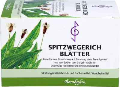 Produktbild von Bombastus Spitzwegerich Blätter Arzneitee, 20 St. Filterbeutel
