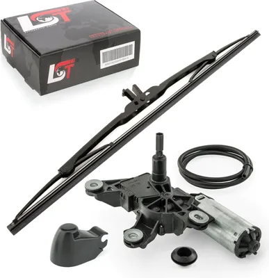 Produktbild von Wischermotor Heck Scheibenwischer Set Motor hinten Dichtung für VW Golf IV Bora