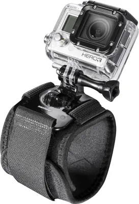 Produktbild von Mantona Armgurt gepolstert mit Mount - 60 x 55 x 60 mm - aus Nylon - sicherer Halt - kompatibel mit GoPro Hero 11 10 9 8 7 6 5 4 3+, Session und anderen Action Cams