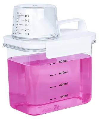 Waschmittelspender 1100 ml transparent mit Dosierbecher