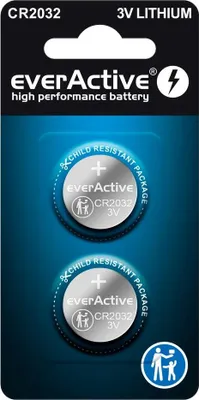 Obrázok produktu pre Everactive cr2032 mini dobíjacia lítiová batéria - blister 2 ks