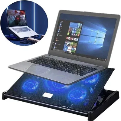 Obrázok produktu pre Chladiaci ventilátor pre notebooky s uhlopriečkou 11–17 palcov, štandardný, s 5 ventilátormi