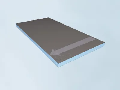Produktbild von WEDI Fundo Primo Gefälleplatte-600x1200x40/46 mm