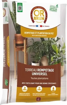 Image de Terreau Rempotage Universel Uab 6 Litres - Or Brun