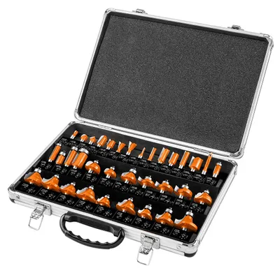 Produktbild von Hartmetallfräser, 8-mm-Schaft, 35-teiliges Set