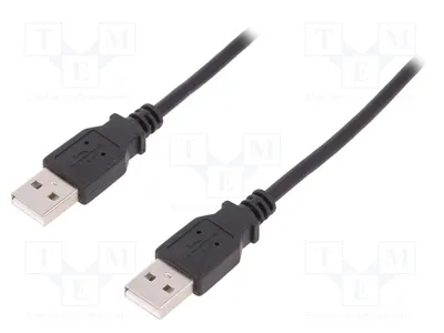 Obrázek produktu pro 1x USB kabel 2.0, konektor USB A, oboustranně pozlacený, délka 1,8 m, model AK-300101-018-S
