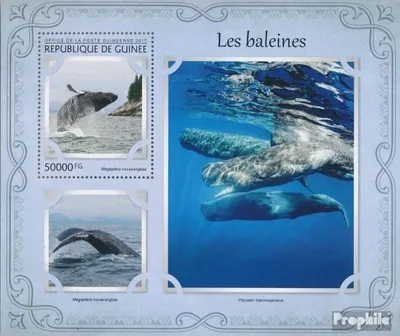 Produktbild von Briefmarken Guinea 2017 Mi Block 2741 (kompl. Ausgabe) postfrisch Wale
